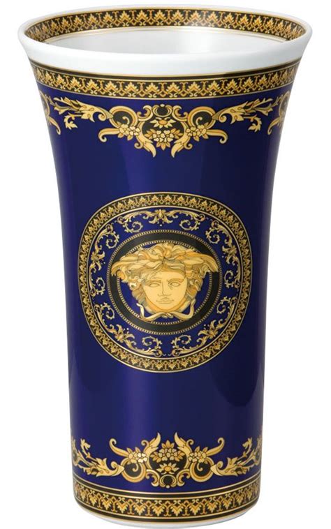 vaso versace rosenthal|Rosenthal Porcelain, Vase, 7 inch, Medusa Grande Blue.